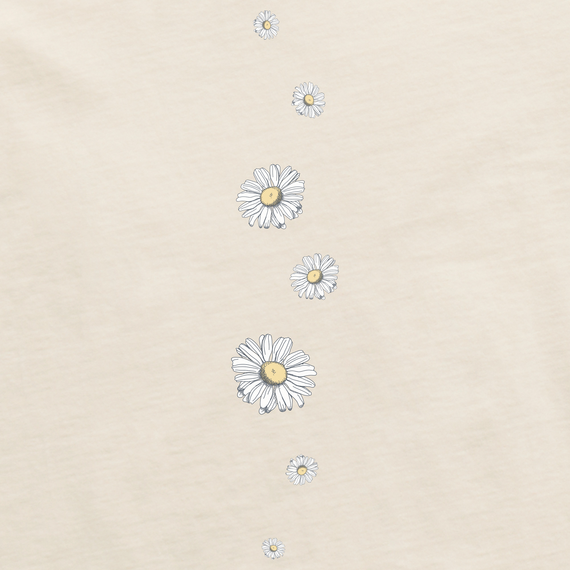 Life is Good W LS Crusher Tee Detailed Wildflower PUTTY WHITE