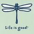 Life is Good W LS Crusher Vee Dragonflies SAGE