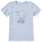 Life is Good W SS Crusher Tee Dreamy Egret GLACIER BLUE