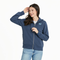 Life is Good W Good Vibes Fleece Zip Hoodie DARKEST BLUE