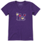 Life is Good W SS Crusher-Lite Vee I Need Wine DEEP PURPLE