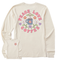 Life is Good W LS Crusher Groovy Peace PUTTY WHITE