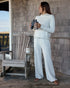 Free Fly W Bamboo LW Fleece Wide Leg Pant OFF WHITE