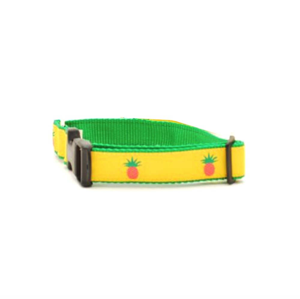 Preston Dog Collar Pineapples LIME