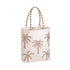 Mud Pie Coastal Luxe Tote WHITE