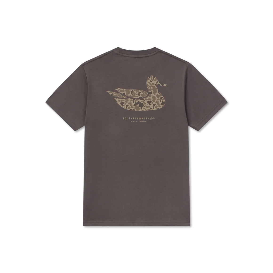 Southern Marsh Youth SS Original Camo Duck Tee IRON GRAY