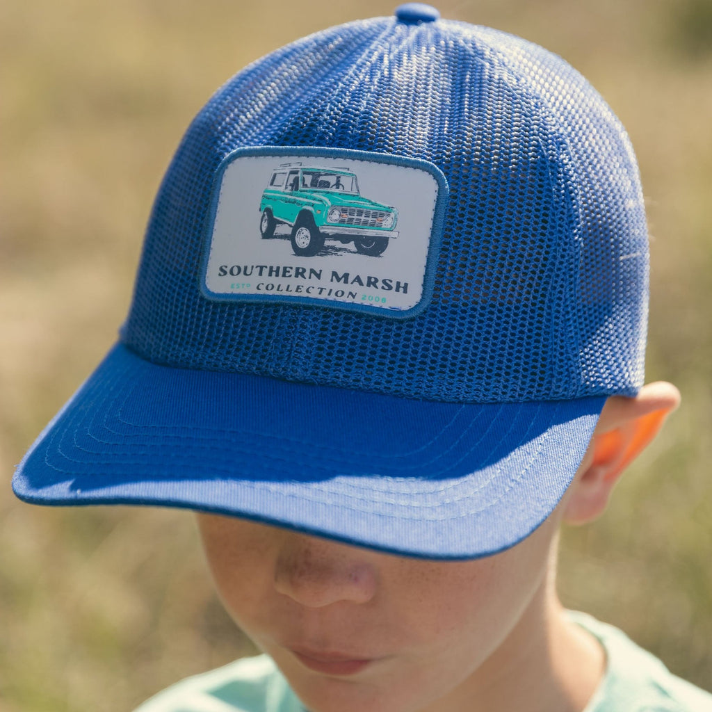 So Marsh Kids Performance Mesh Hat Offroad Rodeo BLUE