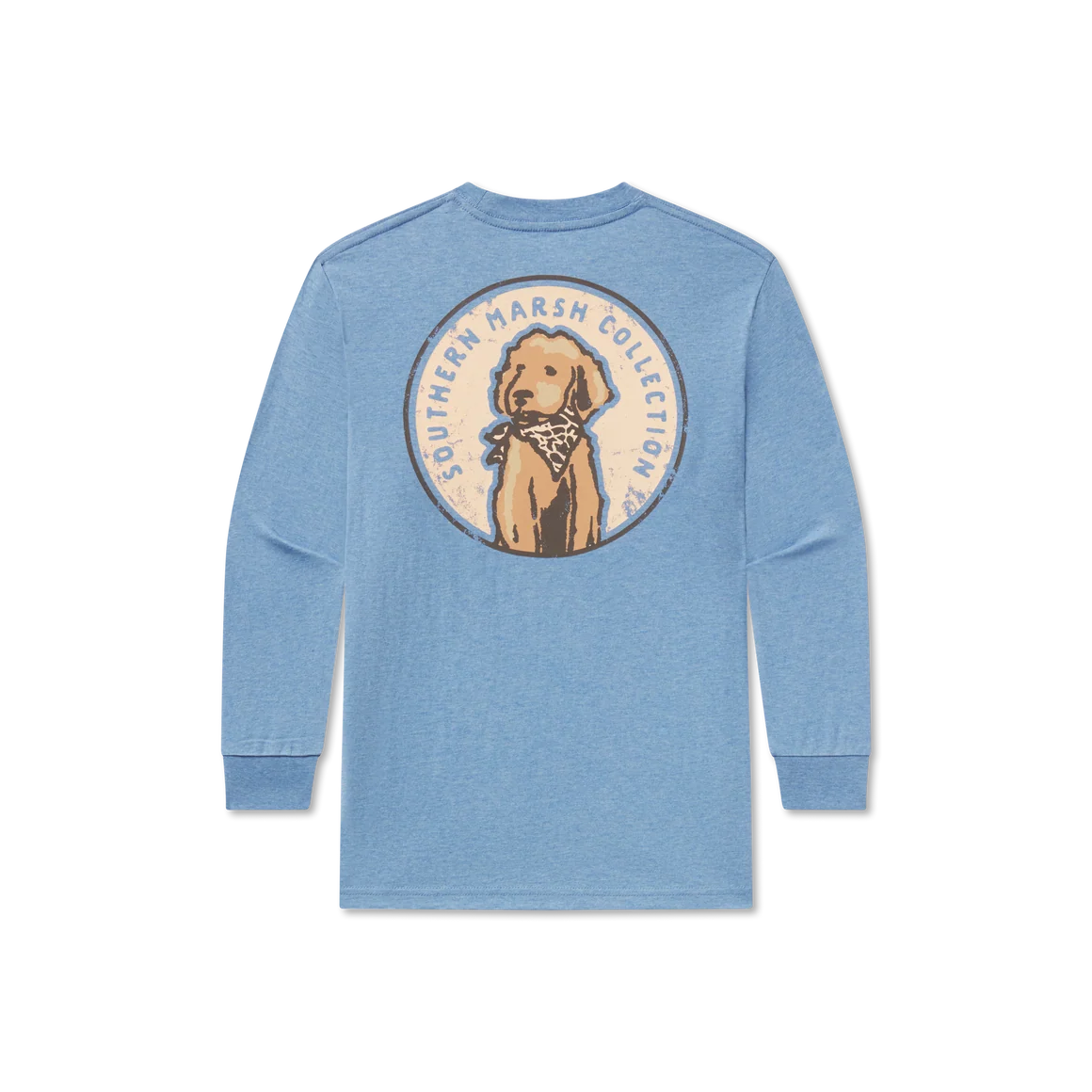 Southern Marsh Youth LS Life's Golden Tee WASHED BLUE