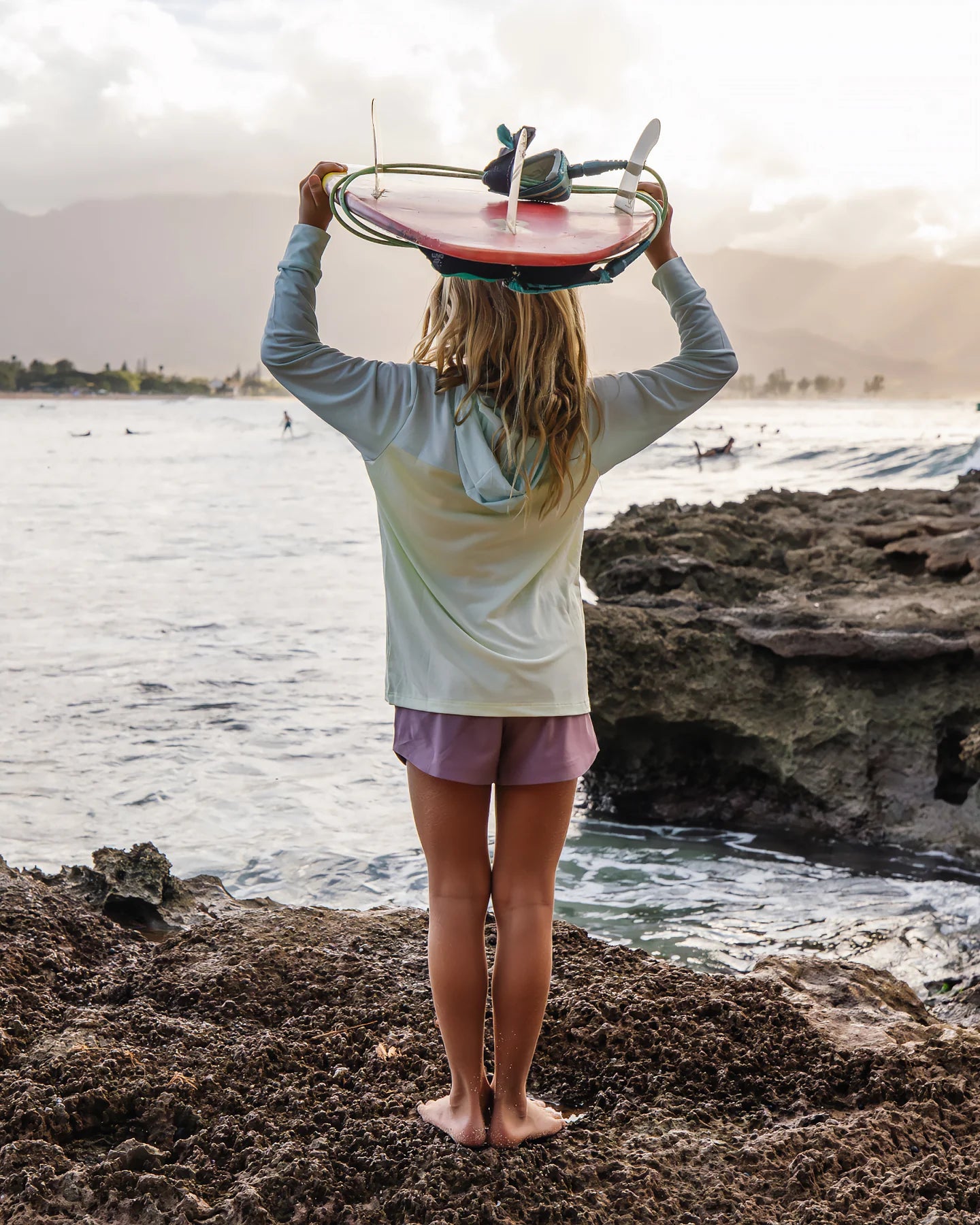 Free Fly Youth Colorblock Shade Hoodie TROPIC SEA / LIME