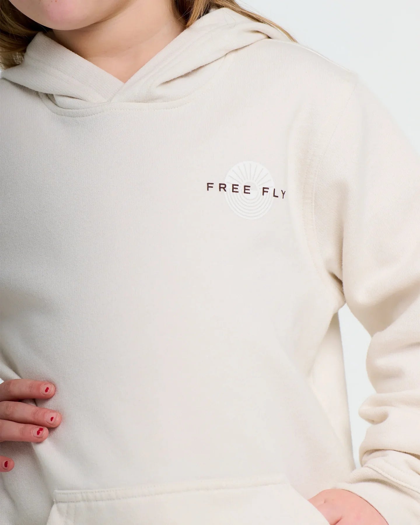 Free Fly Youth Sun Ripple Fleece Hoodie HEATHER BIRCH