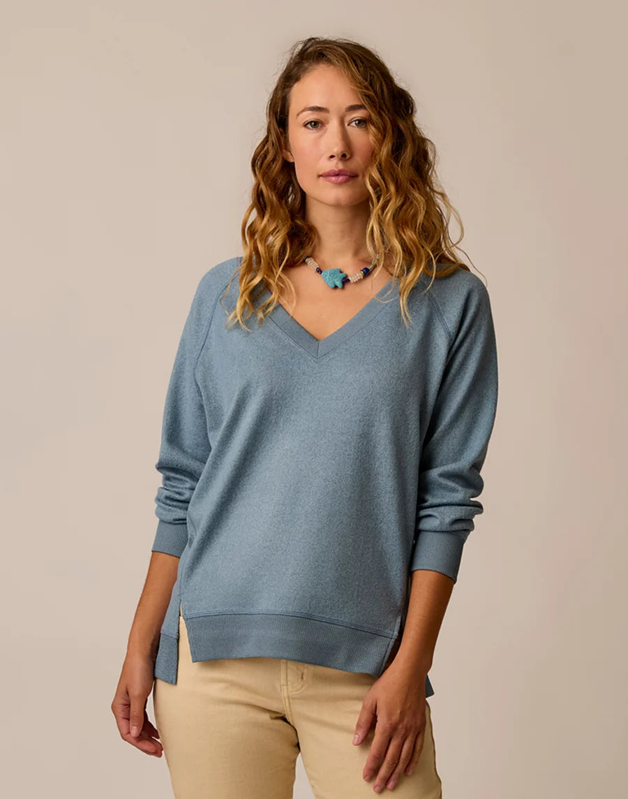 Carve Designs W Alena Supersoft Top BLUE MIRAGE HEATHER