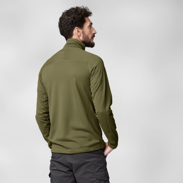 Fjallraven M Abisko Lite Fleece Half Zip GREEN