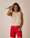 Carve Designs W Lou Linen Tank CLOUD CHAMBRAY