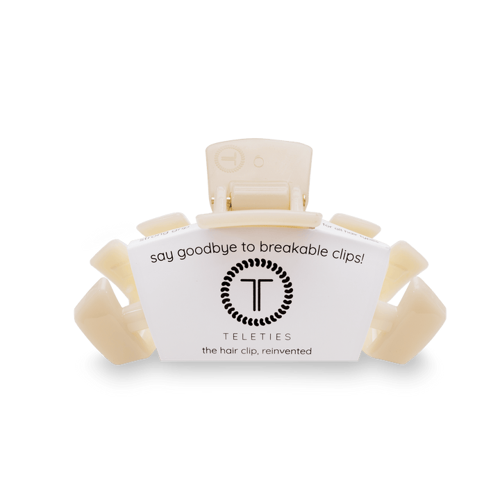 Teleties Medium Hair Clip ALMOND BEIGE