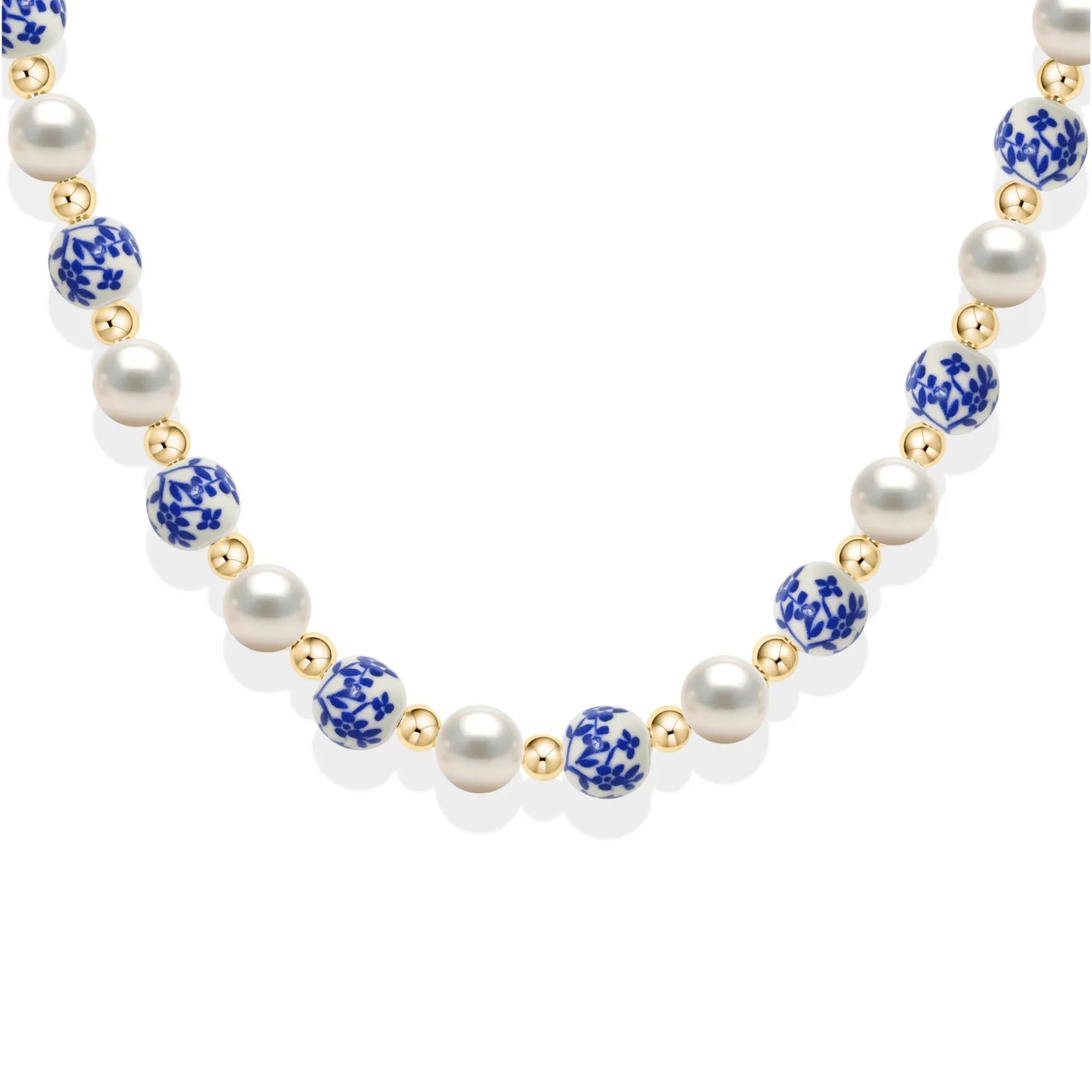 Bara Boheme Amalfi Bella Necklace Gold Filled BLUE