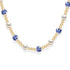 Bara Boheme Amalfi Bloom Choker Necklace Gold Filled BLUE