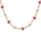 Bara Boheme Amalfi Bloom Choker Necklace Gold Filled PINK