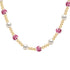 Bara Boheme Amalfi Bloom Choker Necklace Gold Filled PINK