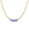 Bara Boheme Amalfi Magnolia Choker Necklace Gold Filled BLUE