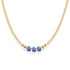 Bara Boheme Amalfi Magnolia Choker Necklace Gold Filled BLUE