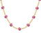 Bara Boheme Amalfi Oleander Necklace Gold Filled PINK