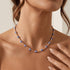Bara Boheme Amalfi Oleander Necklace Gold Filled BLUE