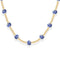Bara Boheme Amalfi Oleander Necklace Gold Filled BLUE