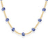 Bara Boheme Amalfi Oleander Necklace Gold Filled BLUE