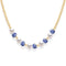 Bara Boheme Amalfi Petal Necklace Gold Filled BLUE