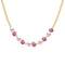 Bara Boheme Amalfi Petal Necklace Gold Filled PINK