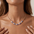 Bara Boheme Amalfi Petal Necklace Gold Filled BLUE