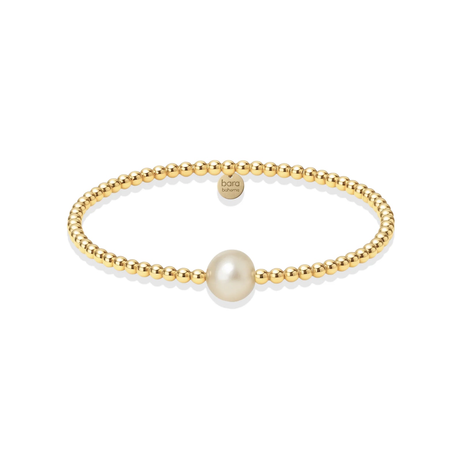 Bara Boheme Audrey Pearl Beaded Gold Filled Bracelet