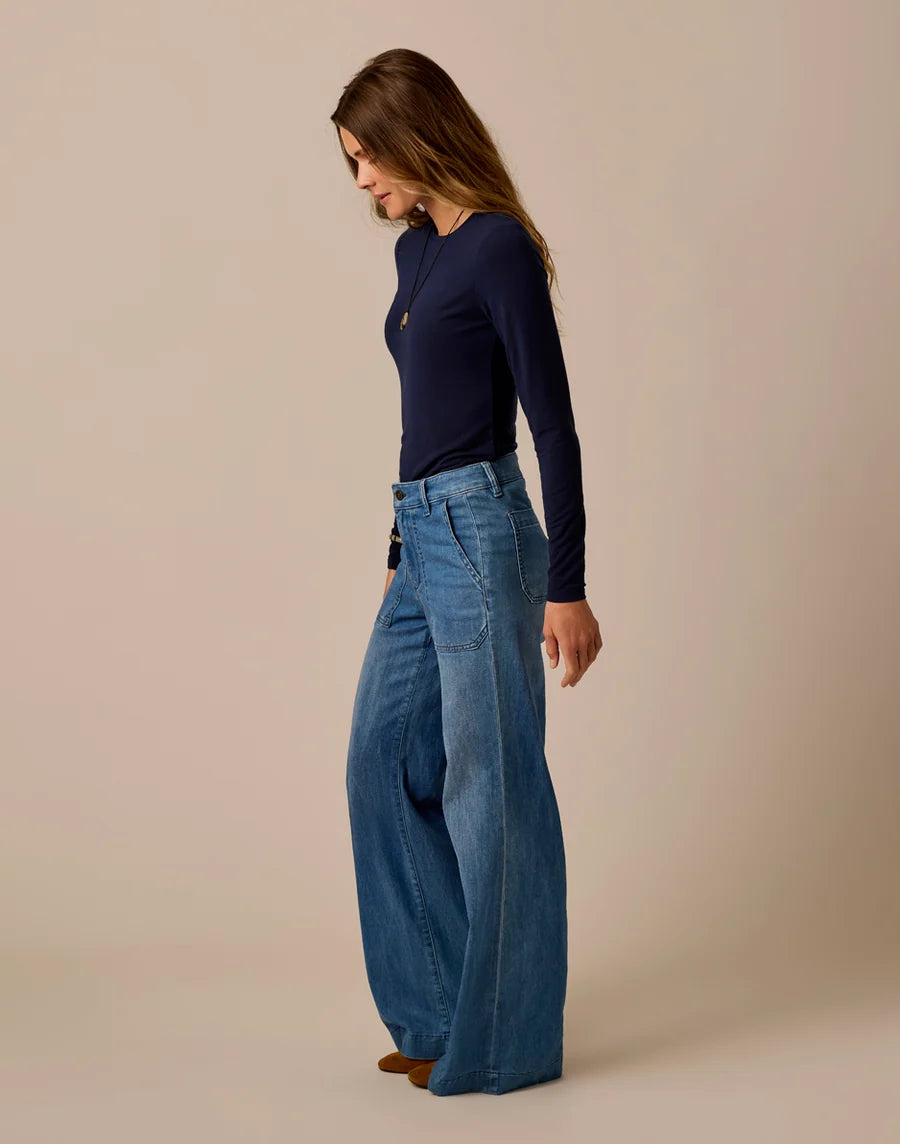 Carve Designs W Farrah Wide Leg Pant MAGNOLIA