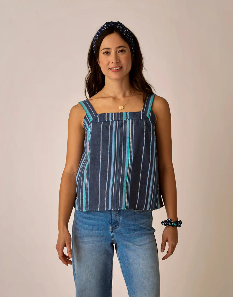 Carve Designs W Liv Stitched Top CAPTAIN TEXTURE