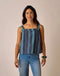 Carve Designs W Liv Stitched Top CAPTAIN TEXTURE