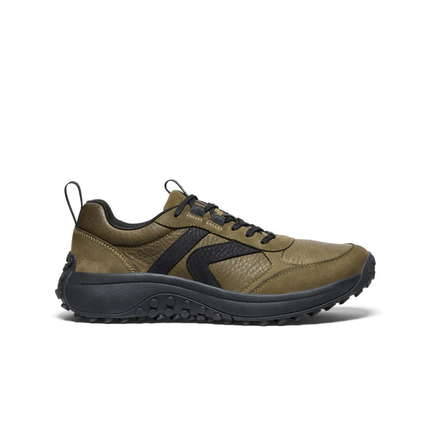 KEEN M KS86 Leather Sneaker DARK OLIVE / BLACK