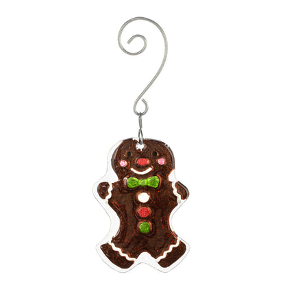 Demdaco Glass Ornament GINGERBREAD MAN