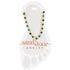 Sand & Stone Anklet GOLD GREEN BEADED DUO