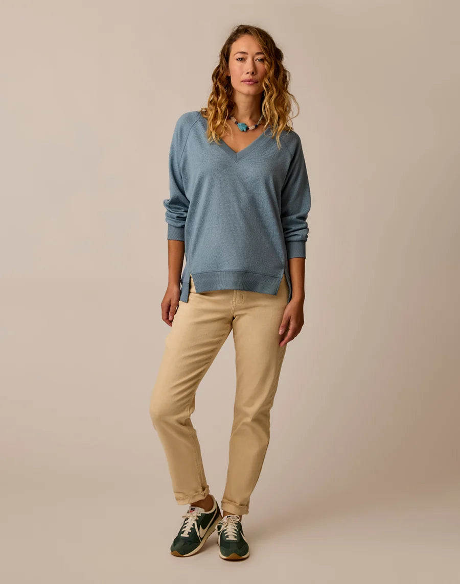 Carve Designs W Alena Supersoft Top BLUE MIRAGE HEATHER
