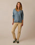 Carve Designs W Alena Supersoft Top BLUE MIRAGE HEATHER