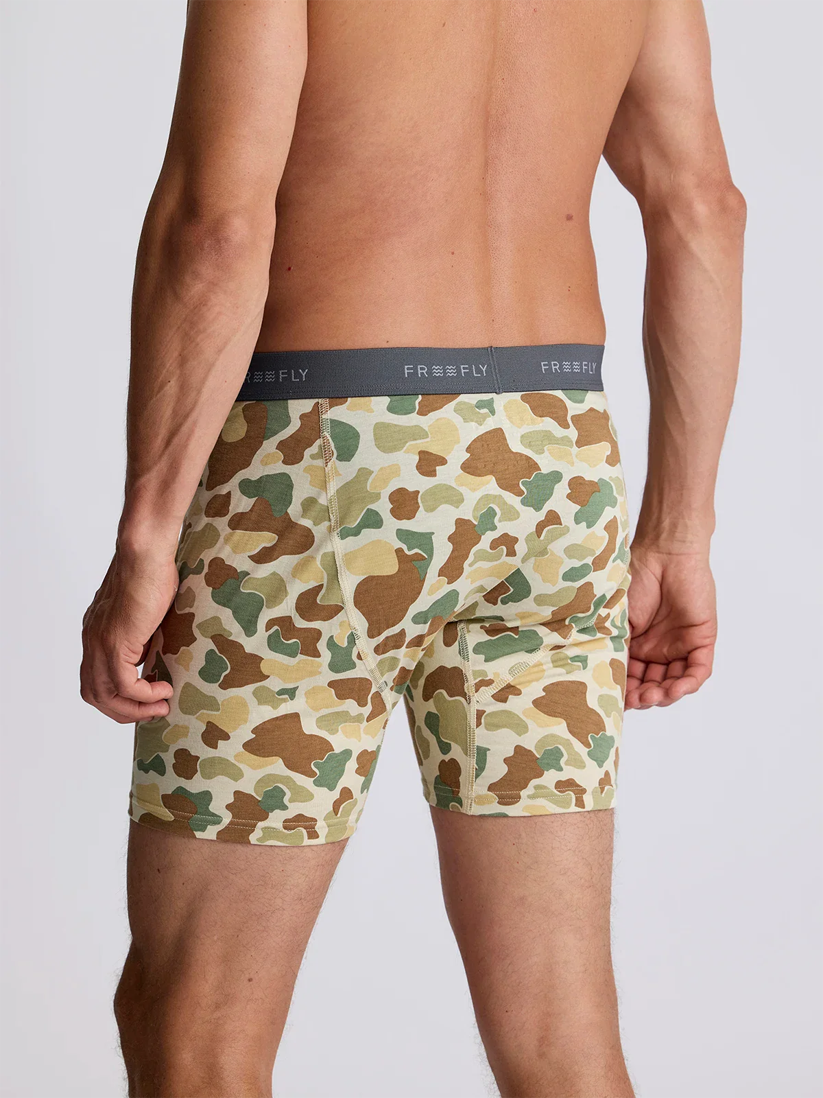 Free Fly M Bamboo Motion Boxer Brief VINTAGE CAMO