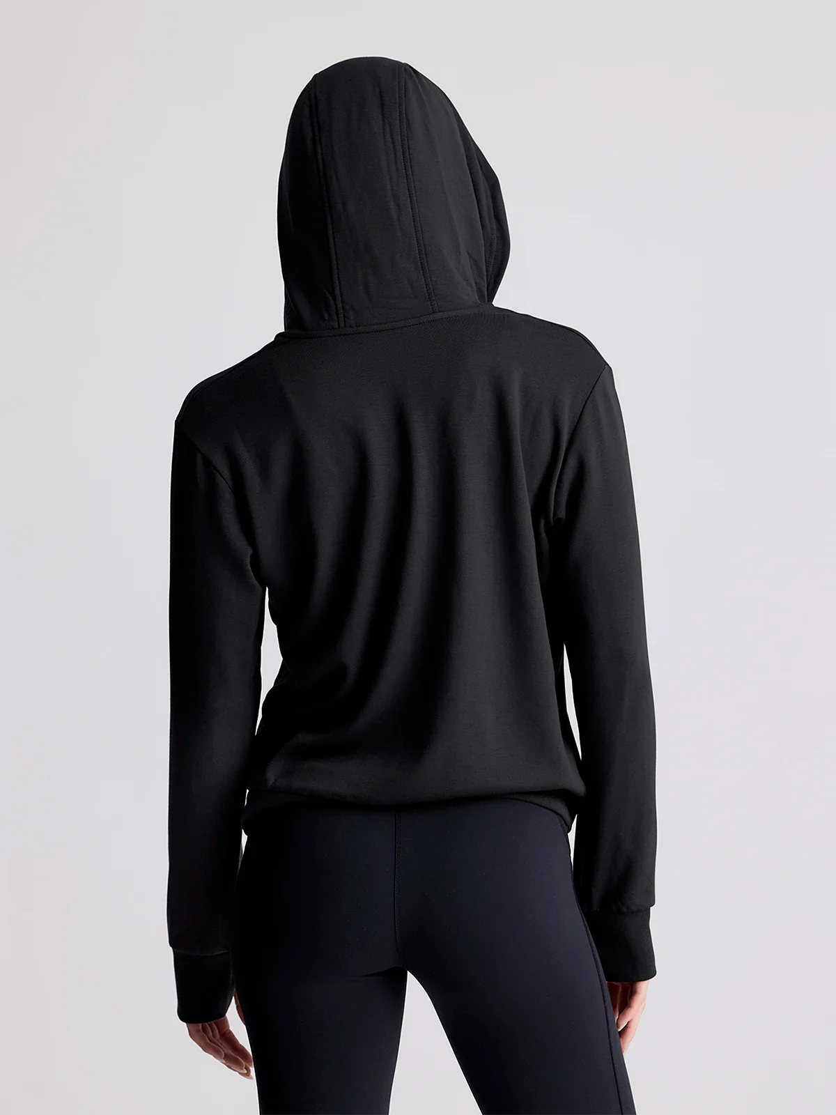 Free Fly W Bamboo LW Fleece Zip Hoodie HEATHER BLACK