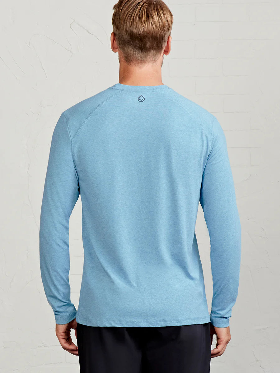 Tasc M LS Carrollton Tee GEYSER HEATHER
