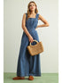 Miou Muse W Sleeveless Chambray Jumpsuit DENIM