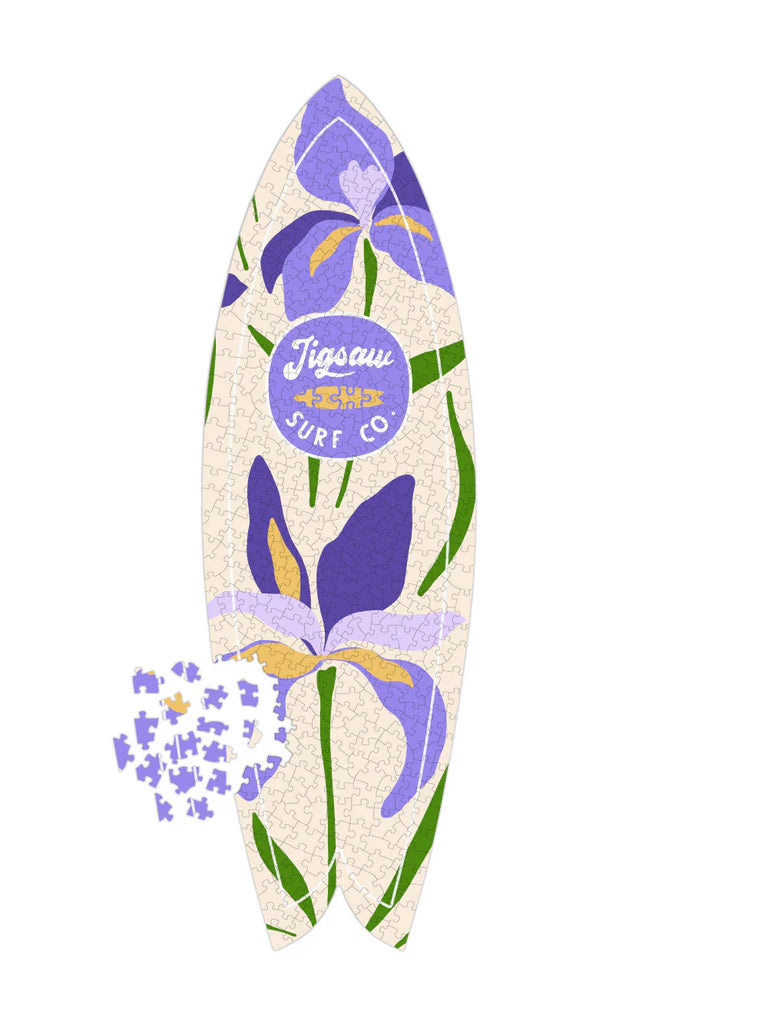 Jigsaw Surf Co. Puzzle BEARDED IRIS