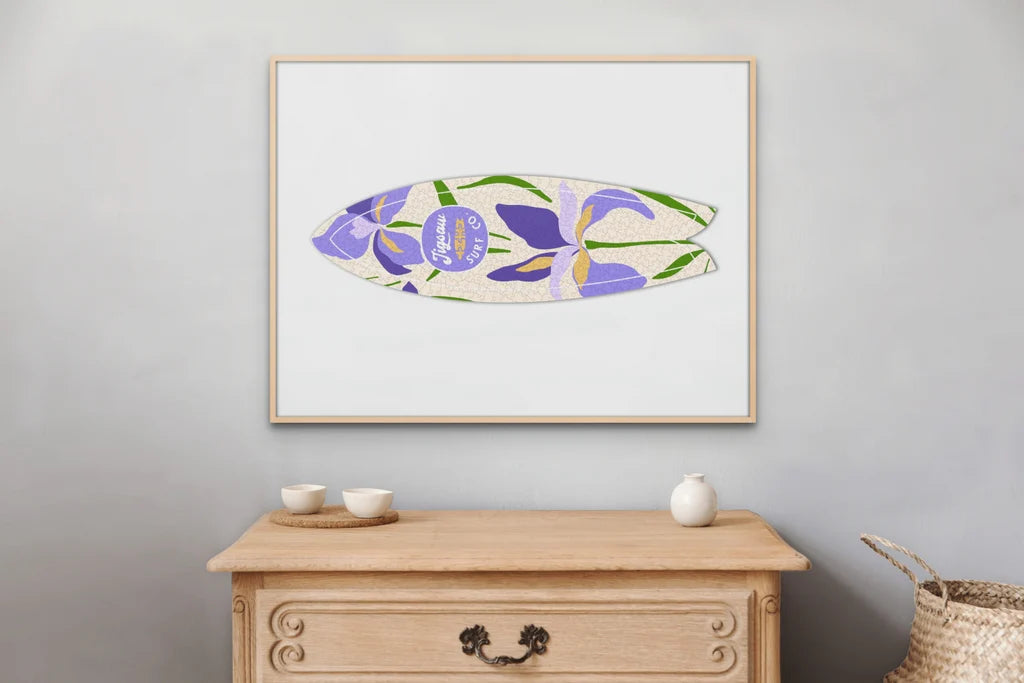 Jigsaw Surf Co. Puzzle BEARDED IRIS