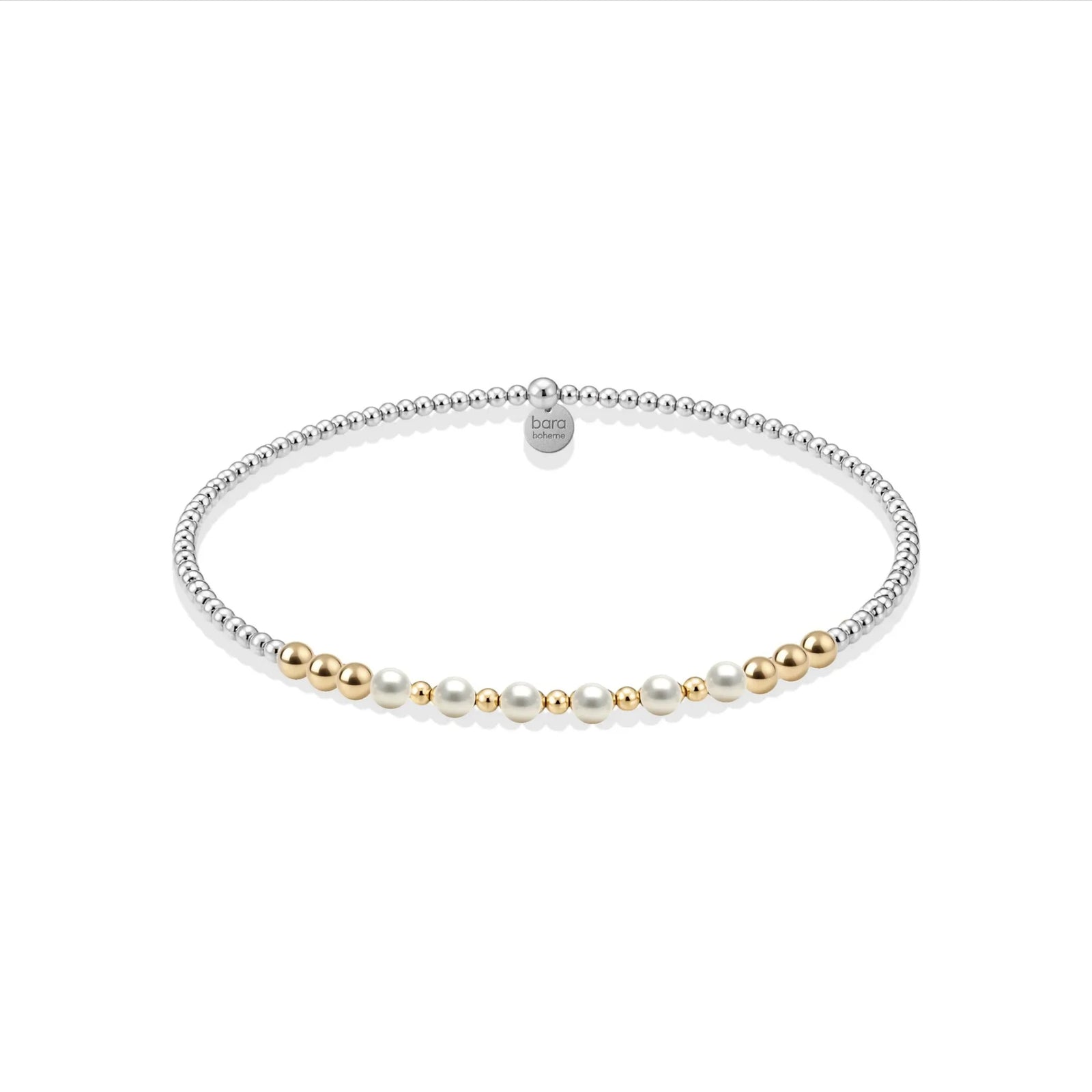 Bara Boheme Piper Pearl Beaded Gold Filled Bracelet