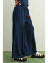 Miou Muse W Dye And Wash Knitted Pant INDIGO