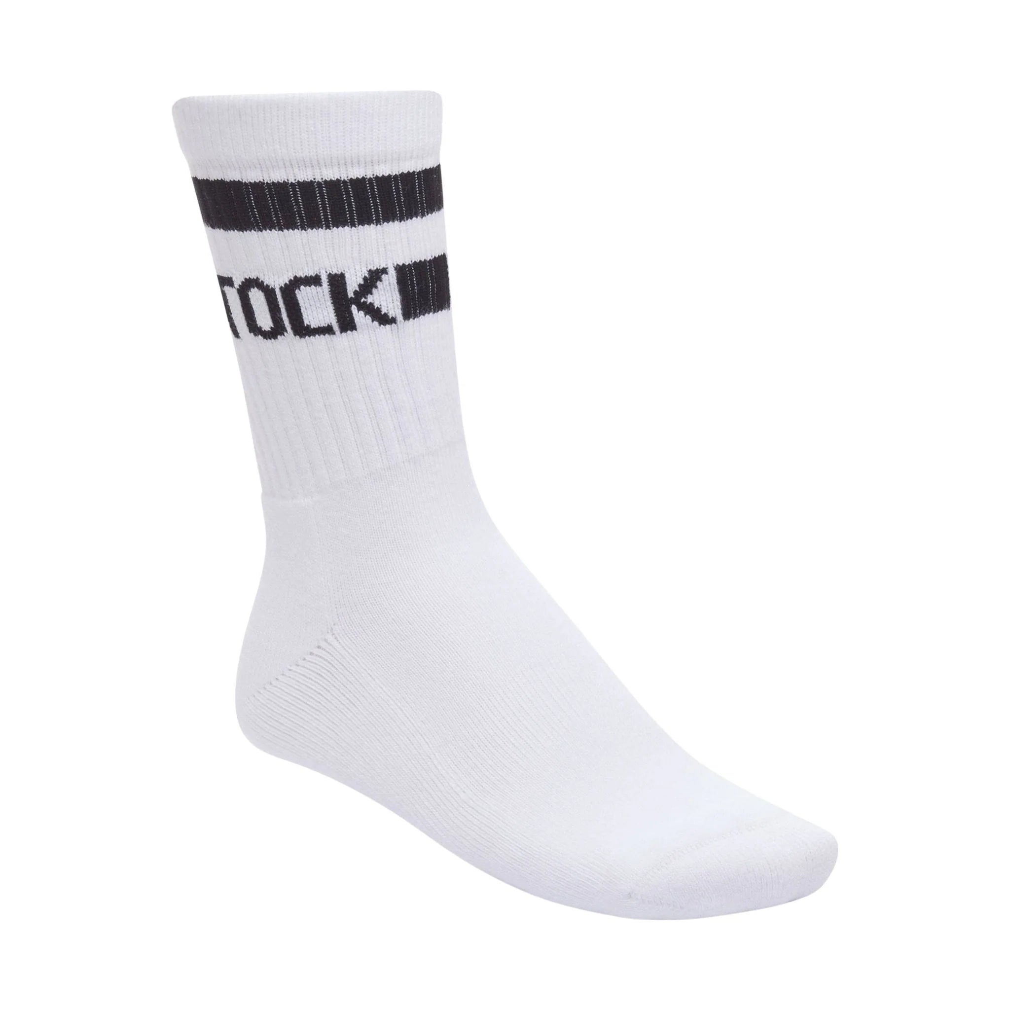 Birkenstock Striped Crew Socks WHITE / BLACK