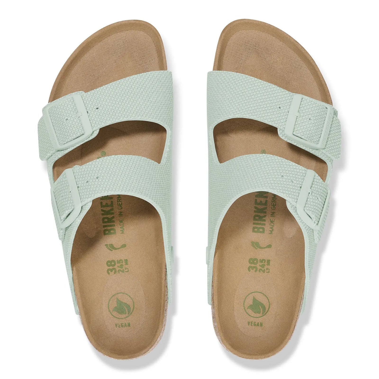 Birkenstock W Arizona Canvas Rivet Logo SURF GREEN - NARROW